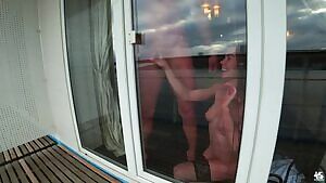 Mia Bandi goes window slopping