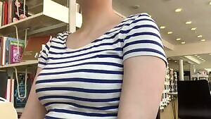 Nordic Girl Public Library Flashing & Masturbation