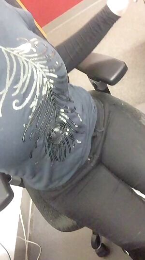 Pierced titty flash at my desk