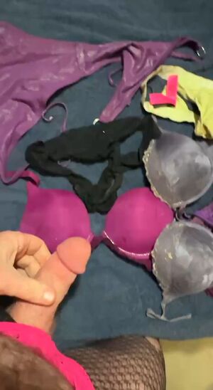 Clothing Fetish Bra Cumshot Panties