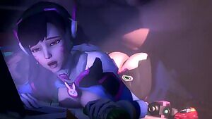 D.Va fucked on the bed