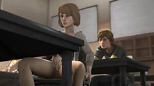 Max Caulfield rubbing one out during class.  {X-post from /r/Rule34LifeisStrange}