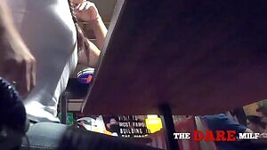 A short clip of my restaurant flashing dare. Caught some looks! 🙈👀😉