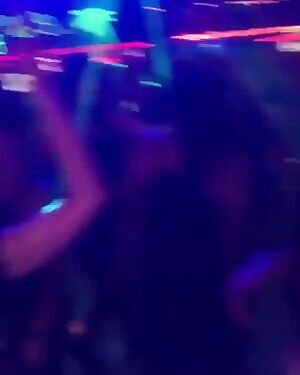 Milana Vayntrub grinding with a friend