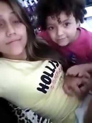 Little boy gets some