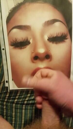 Coating her braces with gobs of cum