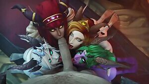 Alexstrasza, Sindragosa, Sinestra, Ysera and Soridormi serving Neltharion