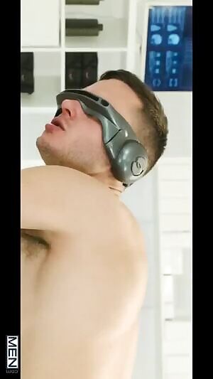 doing pull-ups in the Danger Room