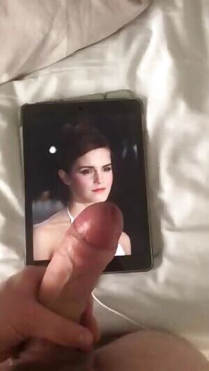 Emma Watson week - day 3 - another bud jerkin his big hard cock and massive cumshot 4 Emma Watson - If u want 2 b fed celebs and porn and show off jerkin over them on a second screen - public or private sessions - add hertsgirls on k1k
