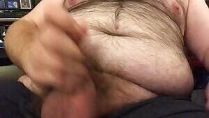 playing with my balls and shooting my load