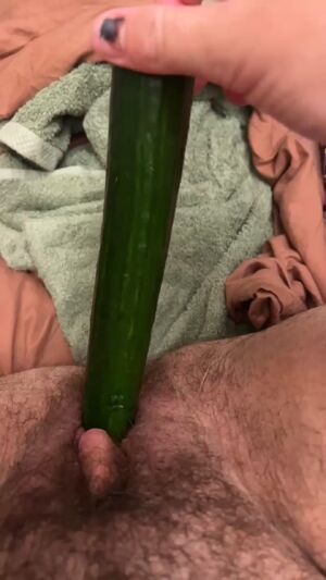 FTM Moaning Boy Pussy Cucumber