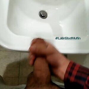 Cumming in the work bathroom 😈