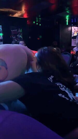 Licking ass at a strip club