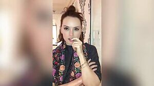 Daisy Ridley's reaction when you first put it in.