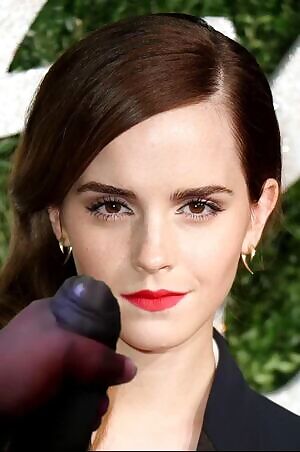 Emma Watson Taking A BBC Cumshot .