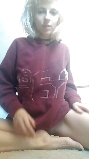 Hiding under a hoodie