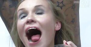 Spanish Blonde Enjoying Huge Loads on her Face