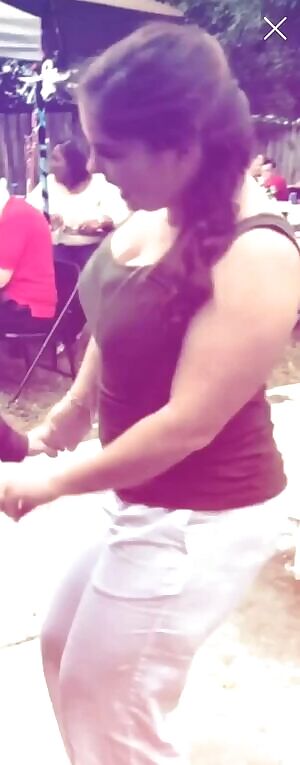 Curvy Coed Dancing Slomo