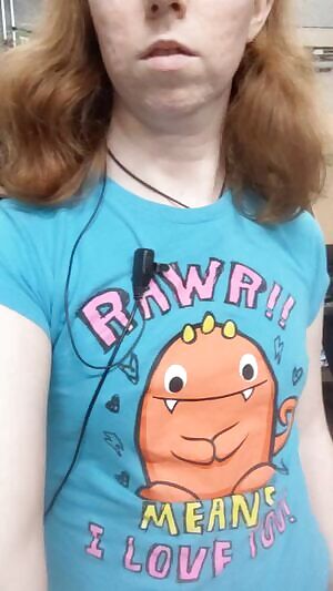 Tits out at work 🤫 Don't tell