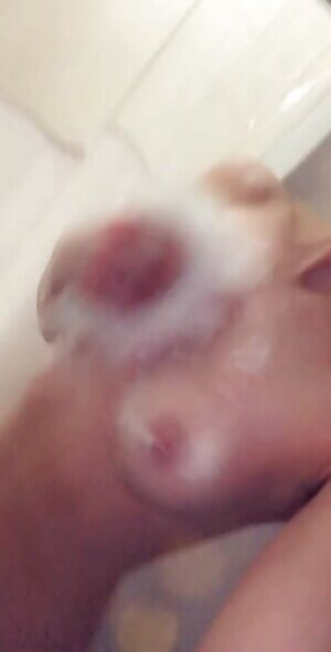 19 late night shower getting my pussy soapy clean