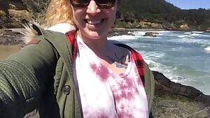 Big tits by the ocean 🌊