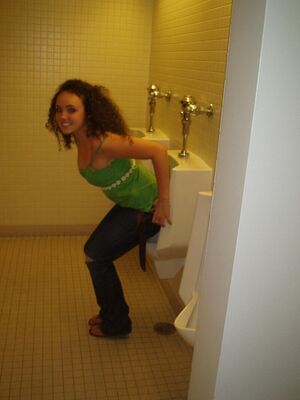 Urinal Girls Pee Peeing Toilet