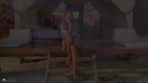 Clover Nudist On Beach