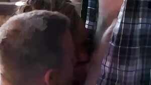 Threesome with handsome guys