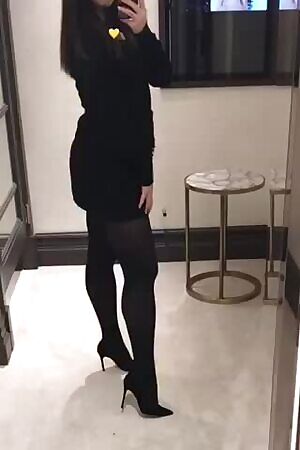 My skirt is most deinitely too short for thigh highs... but