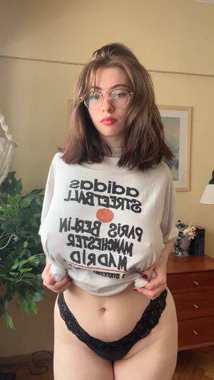 A drop from these saggy tits is enough to make you horny