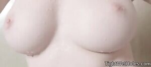 fresh out of the shower.