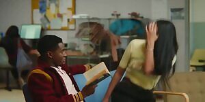 Random College Chick Jiggles in Sex Education