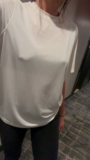 Nothing Underneath Braless Erect Nipples Pokies