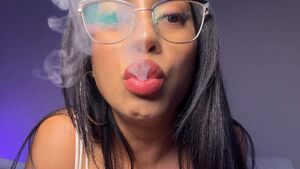 Cigar fetish Fake Lips Lipstick Smoking