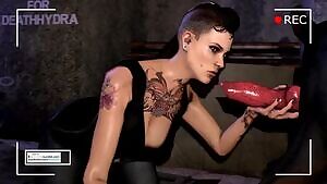 Showing off her skills on camera