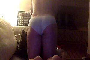 my first ever panty peel ;) showing off my girly ass for all of you