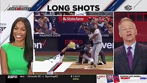 Cari Champion's lips and tongue play makes me want to have a sloppy makeout session with her, followed up by face fucking her.