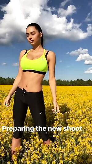 Yellow Sports Nike Bra