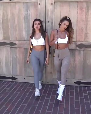 Working out with Sommer Ray