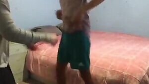 Cougar fucks teen in daughters room.