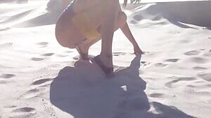 A windy day on the beach