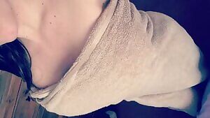 19 took a shower cause I was so cold ...theyre so perky rn in the cold...upvote if youd suck and tiddy fuck them...rlly wanna know! sc: moaqua