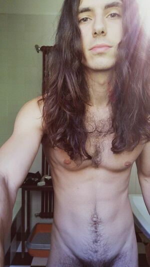 Long Haired Men Big Balls Male Masturbation