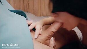 Young wife gives sloppy blowjob, cum in mouth