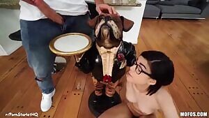 Super Cute Tiny Babe Takes A Big Dick