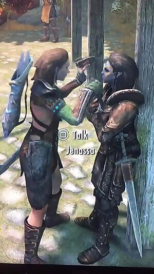 CHICK FROM SKYRIM GETTING HAMMERED BY A DUDE