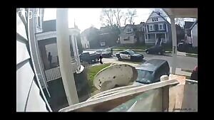 She was killed on the same day after officers failed to help her. While she stood on her porch pleading for help, officers stood idly doing nothing. Even after her murderer pulled her back in and shut the door. After officers left, he drove her out to their residence in Allen where he shot her.