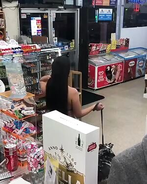 dancing in a local liquor store