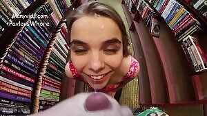 A Risky Facial in the Library