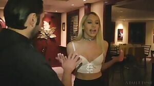 Blonde whore learns to respect authority